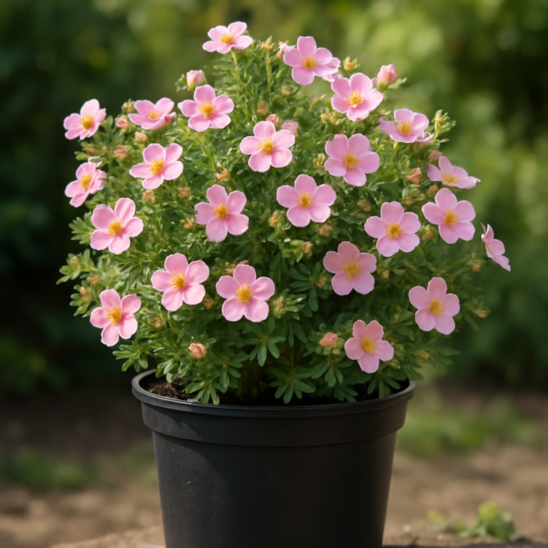Potentila roze - Potentilla fruticosa Pink beauty